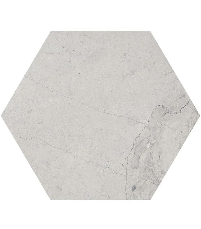 (NW90499)-Britannia Honed Hexagon Waterjet Limestone Tilee Britannia Honlanmış Altıgen Su Jeti Kireçtaşı Karosu - Görsel 1