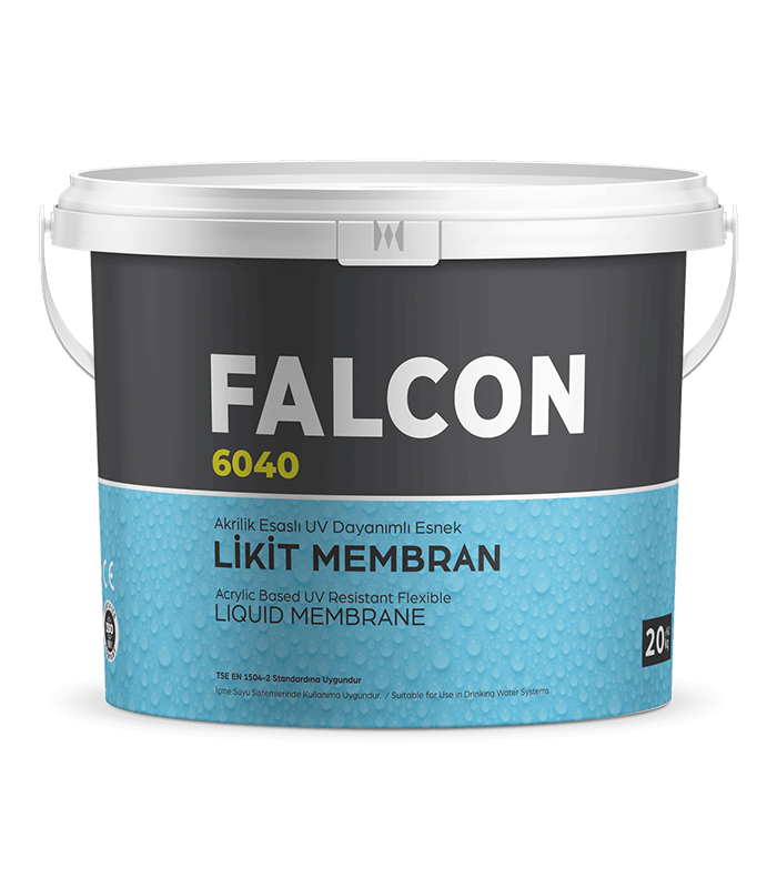 Falcon-Ürün-Su Yalıtım Sistemleri-6040 📦 Akrilik Esaslı UV Dayanımlı Esnek Likit Membran - Görsel 1